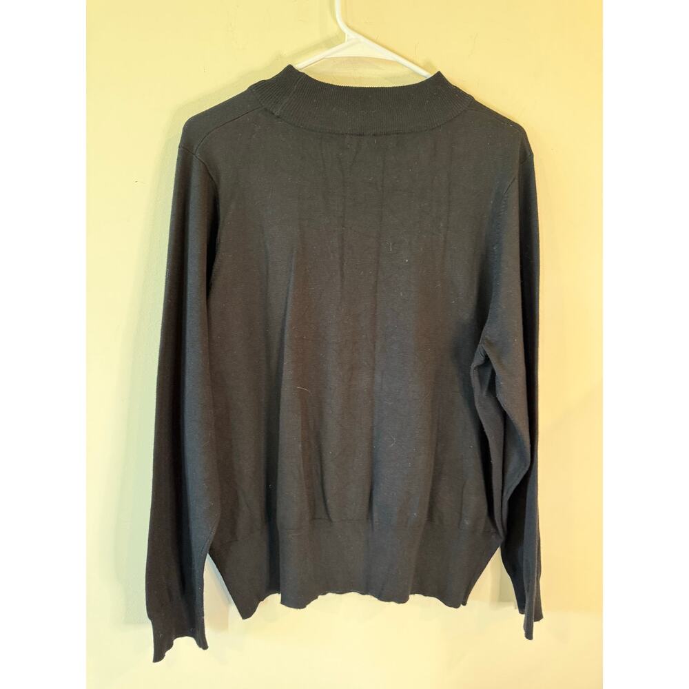 Grace Elements Long Sleeve Crew Neck Pleated Pull… - image 2